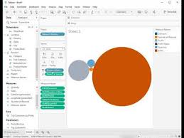 how to create a packed bubble chart with multiple measures in tableau