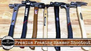 Not only that but it is made in the usa with american steel and has a shock reduction grip that helps to reduce impact by. Premium Framing Hammer Shootout Youtube