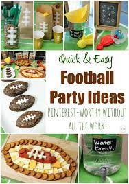 Quick And Easy Football Party Ideas For A Pinterest Worthy Big Game Party Without All Football Party Appetizers Easy Football Party Appetizers Appetizers Easy