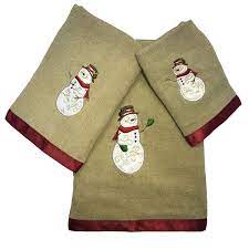 ✅ free shipping on many items! Beatrice Let It Snow Holiday Bath Towel 3 Piece Set Christmas Snowman 100 Cotton Discontinued No Longer Available Towel Set Christmas Towels Bath Towels