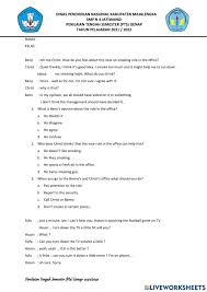 Check spelling or type a new query. Pts Bahasa Inggris Kelas 8 2021 Worksheet