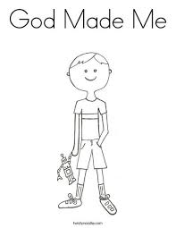 God Made Me Coloring Page God Made Me Coloring Pages For Boys Preschool Coloring Pages