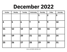 december 2022 calendars printable calendar 2022