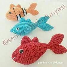 Amigurumi Balik Tarifi Tig Isleri Orme Bebekler Amigurumi