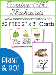 Cursive Abc Flashcards And Posters Free Printables