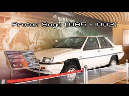 Different front and rear ends, but at launch, still a current design. Proton Saga 1985 1992 Youtube