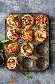 Quick And Easy Pizza Muffins Recipe Food Recipes Pizza Muffins