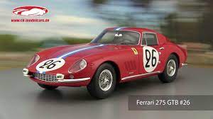 Cmc ferrari 275 gtb c. Cmr 1 18 Ferrari 275 Gtb 26 24h Lemans 1966 Biscaldi De Bourbon Parme Cmr037 Model Car Cmr037 635131630200