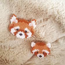 Regardez Cette Photo Instagram De Mon Petit The Ma Dit 29 J Aime Melty Bead Designs Melty Bead Patterns Panda Craft