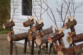 Ready For Sale Log Reindeer Small Business Made In Nova Scotia Local Crafts Diy Christmas Reindeer Christmas Wood Crafts Reindeer Decorations