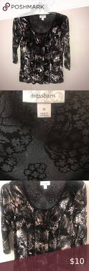 Dress Barn Suede Floral Top In 2020 Dress Barn Dresses Floral Top Dress