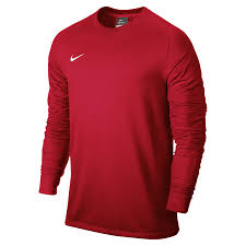 Nike Park Goalie Ii Men S Long Sleeve Jersey University Red White Ultra Football