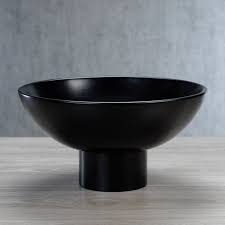 Cote D Ivoire Mango Wood Bowl Black Bowls Centerpieces Decorative Accessories In 2020 Mango Wood Bowls Wood Bowls Mango Wood