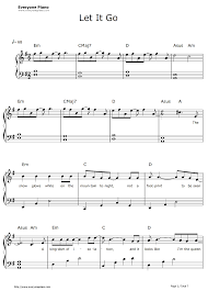 Free Let It Go Easy Version Frozen Theme Sheet Music Preview 1 Piano Sheet Music Free Easy Sheet Music Sheet Music