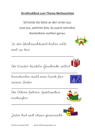 Im weihnachtsordner für die 2. Streifendiktat Zum Thema Weihnachten Klasse 2