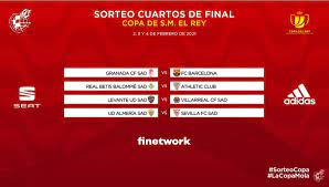 Información actualizada del último sorteo de la copa del rey. Resultado Del Sorteo De La Copa Del Rey Emparejamientos Y Calendario De Cuartos De Final