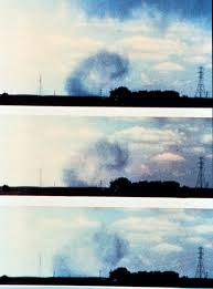 Downburst damage will radiate from a central point as the descending column spreads out when impacting the surface, whereas tornado damage tends towards convergent damage consistent with. Downburst