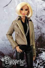 Tan Leather Biker Jacket For Fashion Royalty Fr2 With Full Fashion Barbie Fashion Barbie Doll Clothing Patterns