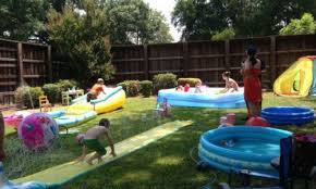 Outdoor Birthday Parties Backyard Birthday Parties Sprinkler Party Backyard Birthday