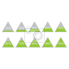 10 20 30 40 50 60 70 80 90 100. Piramide Dreieck Prozent Diagramm Diagramm Wachstum Grun 10 Leinwandbilder Bilder Infografik 60 70 Myloview De