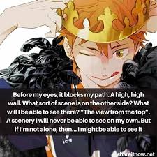 The best gifs are on giphy. 7 Best ShÅyÅ Hinata Quotes From Haikyuu Shareitnow
