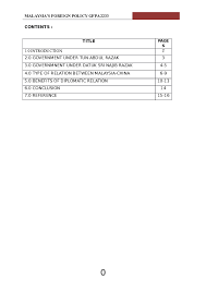 View malaysia and foreign policy.pdf from economía gdb 2073 at petronas technology university. Malaysia Foreign Policy Research Papers Academia Edu