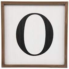 White Black Letter Wood Wall Decor O Wood Wall Decor Wood Wall Number Wall Decor