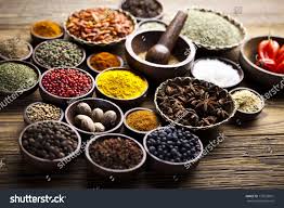 Spices On A Wooden Table Wooden Tables Spices Wooden