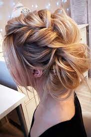 Lovely Medium Length Hairstyles For A Romantic Valentines Day Date See More Http Lovehairstyle Bun Hairstyles For Long Hair Hair Styles Wedding Hairstyles
