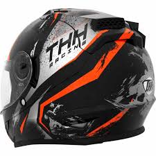 Thh Ts 44 Aero Full Face Helmet Black And Orange Rift