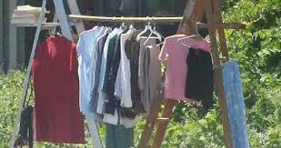 Disclaimer for garage sale clothes rack. Makeshift Clothes Rack Off 59