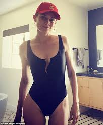 Maybe you would like to learn more about one of these? Diane Kruger 43 Looks Slender In A 500 Swimsuit Made By Helena Christensen Daily Mail Online