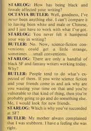 Awesome quote from Octavia Butler (yes, more Starlog) via Relatably.com