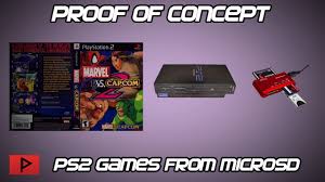 Proof Of Concept Load Ps2 Games From Sd Card Reader Fmcb Opl Youtube