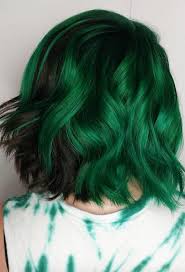You should definitely try green ombre hair if you love experimenting! A New Look With Dark Green Hair Human Hair Exim