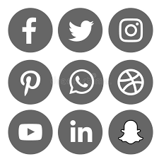 Check spelling or type a new query. Gray Color Shade Social Media Icons Set Of Facebook Twitter Instagram Pinterest Whatsapp Dribbble You Tube Linked Social Media Icons Media Icon Facebook Icons