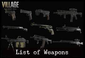 Some of the unlockables in the . List Of Weapons Resident Evil Village Resident Evil 8 Game8