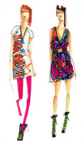 Clothes Lines Designer Uses Graffiti Prints To Put Fun Back In Fashion Fashion 1980 Fashion Fashion Sketches