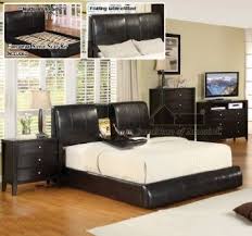 Available in a variety of colors and sizes, the mainstays farmhouse metal bed is the bed frame you have been looking for. Amazon Com New Espresso Standard Eastern King Size Platform Bed With Fold Down Tray Home Kitchen King Size Platform Bed Leather Platform Bed Platform Bed