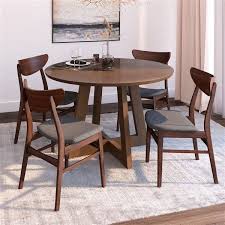 Bjorn Scandi 5 Piece Dining Set Side Chairs Dining Dining Table Round Dining Table