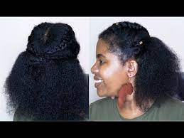 Hairstyle On Stretched Natural Hair Youtube Natural Hair Styles African Natural Hairstyles Diy Hairstyles