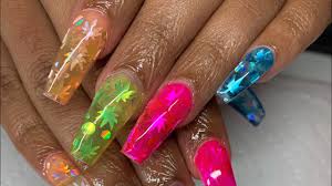 Ombré pink nails are the modern way to wear a french manicure. White And Pink Ombre Coffin Nails Youtube