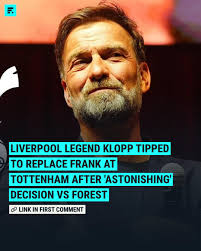 Former Tottenham chairman Alan Sugar has claimed that Spurs should replace  Thomas Frank with Liverpool legend Jurgen Klopp in January.