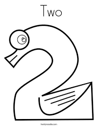 Two Coloring Page Twisty Noodle Writing Numbers Free Printable Math Worksheets Coloring Pages For Kids