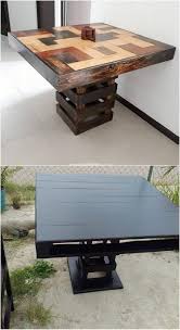 Add This Magnificent Piece Of The Wood Pallet Table Design In Your House To Make It Look Ultimate Wood Pallet Tables Wooden Pallet Table Wooden Pallet Projects