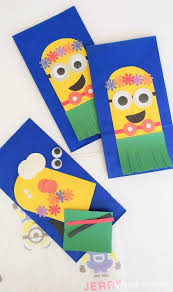 Arts and crafts ⚪ social media: Hawaiian Minion Craft Idea Diy Inspired