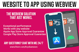 Appmysite app builder comes with powerful app preview features. Convert Website Into Native Ios Or Android App Using Webview By Tryshameem Fiverr