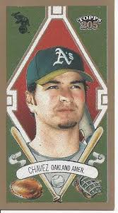 2003 Topps 205 Minis Sovereign Eric Chavez 101 Athletics