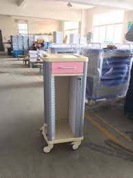 Abs Hospital Case History Trolley For Medical Record Holders