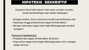Contoh hipotesis yang lebih dari satu. Bahan Kajian Pada Mk Dasar Statistika Hipotesis Uji